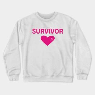 Breast Cancer Survivor Gift Pink Ribbon Awareness Gifts Crewneck Sweatshirt